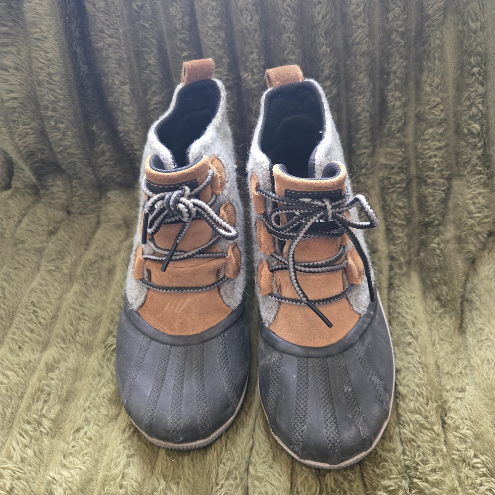 Sorel Women's Gray and Brown Sneakers - Picture 2 of 5